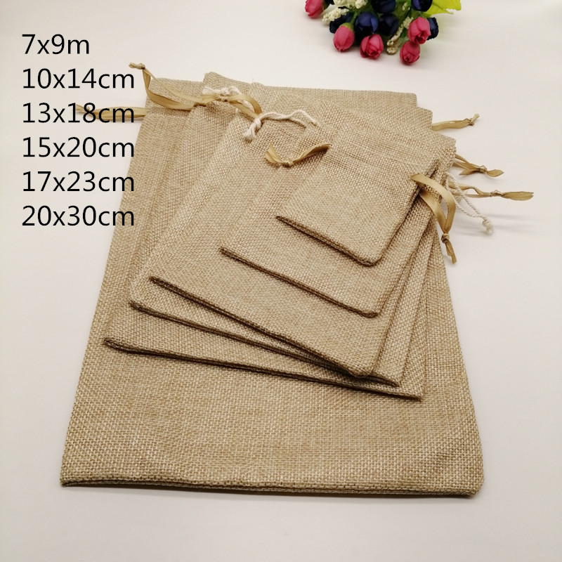 Jute Bag Packaging - 5 Pcs Kain Tas Goni Kemasan