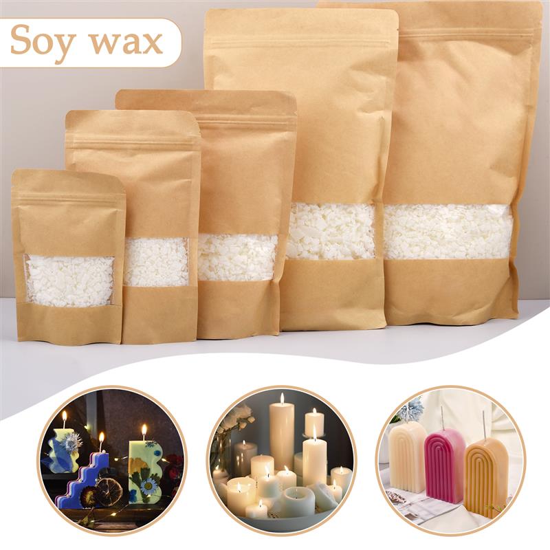 Candle Making Soy Wax - 50-1000g lilin kedelai murni alami serpihan