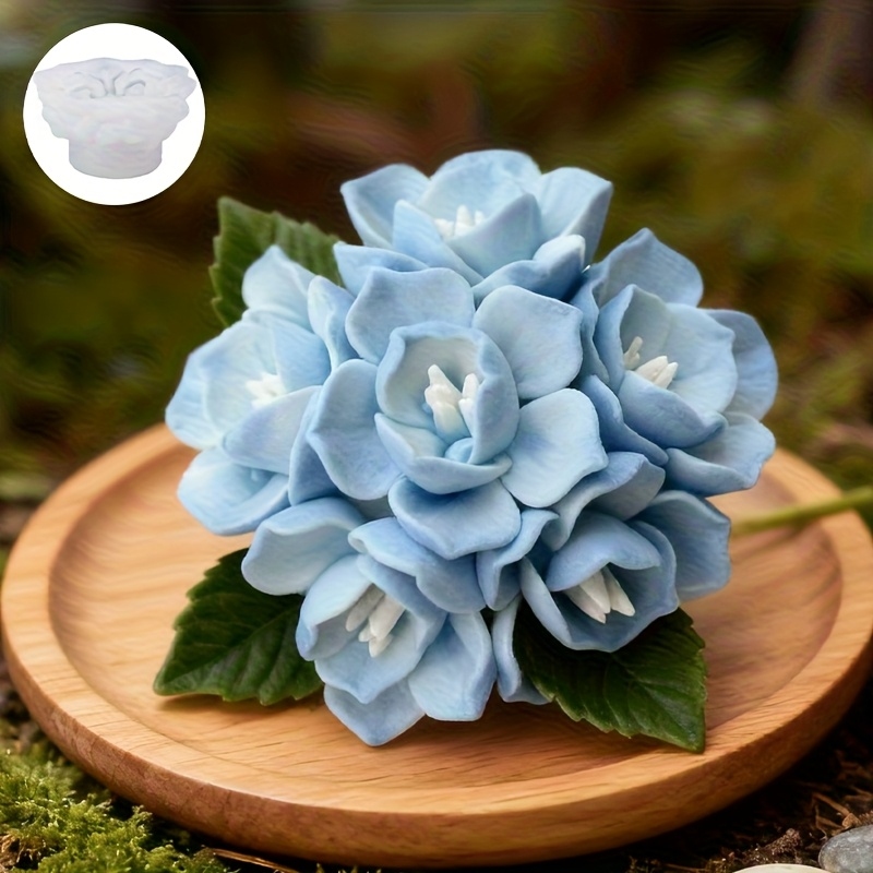 Candle Making Tutorial - 1 Cetakan Silikon Lilin Hydrangea, Cocok