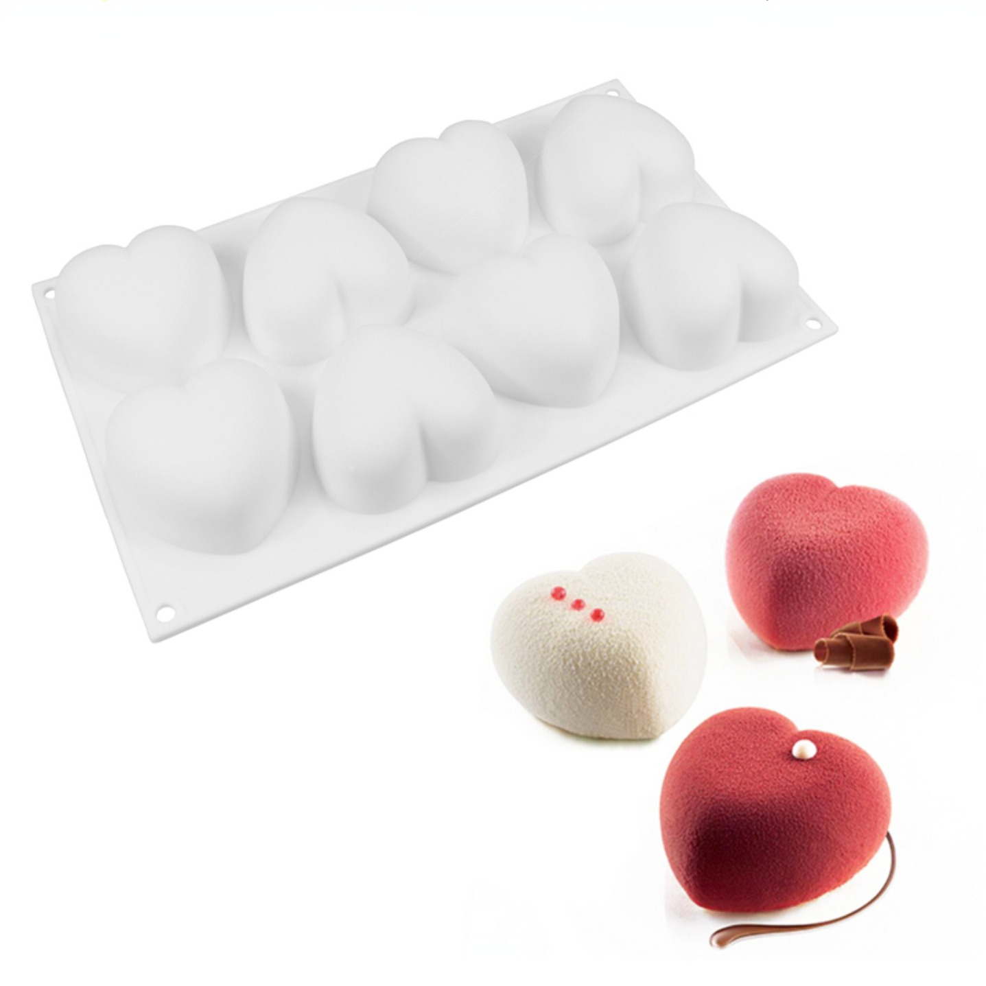 Candle Making Items - Love Heart cetakan sabun silikon buatan