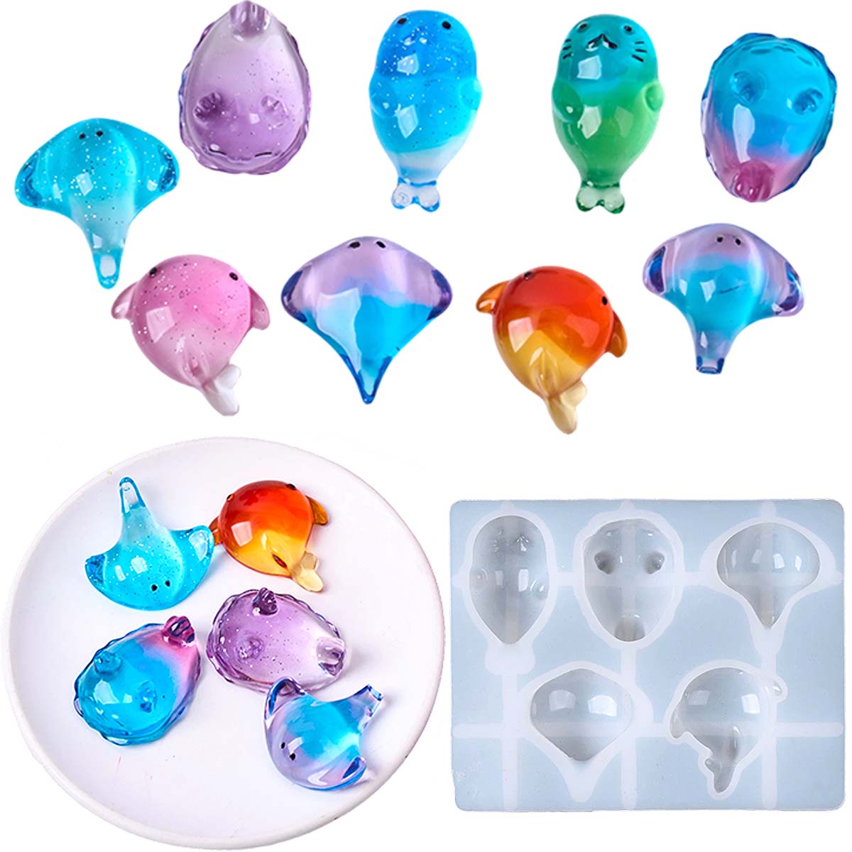 Candle Making Tutorial - Cetakan Silikon Ikan Pari Kawaii 3D