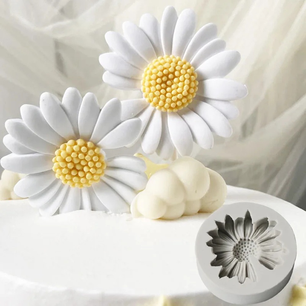 Candle Making Items - Cetakan Bunga Daisy 3D Cetakan Silikon