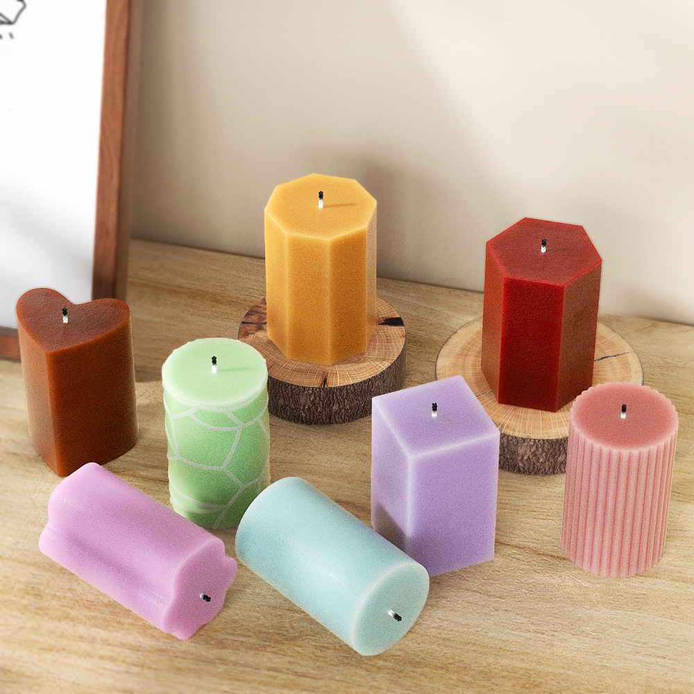 Candle Making Party - Cetakan Silikon Kolom Geometri untuk Alat