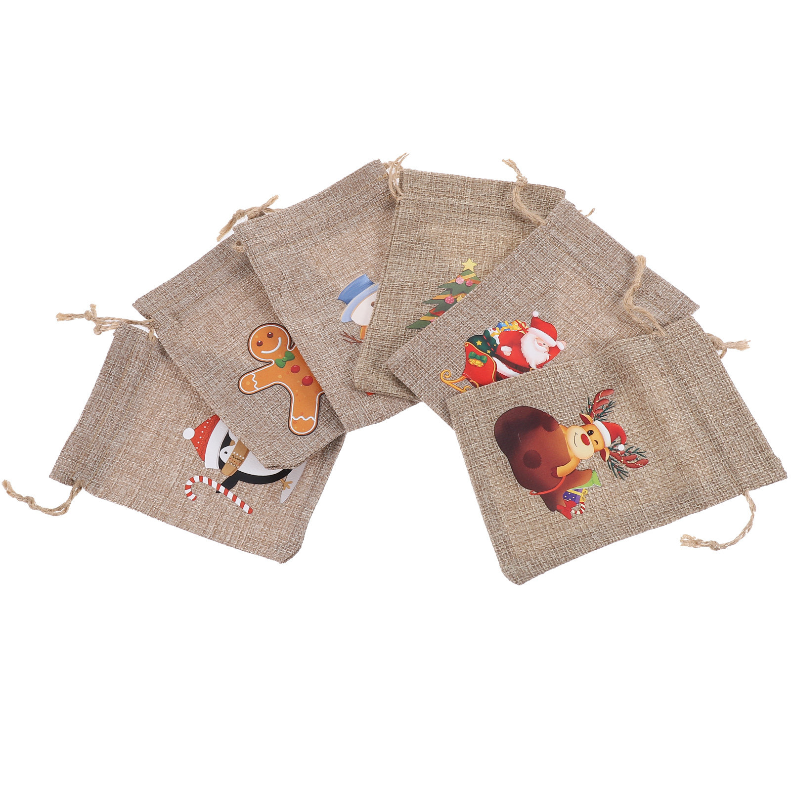 Jute Bag Packaging - Set Tas Hadiah Natal C dan