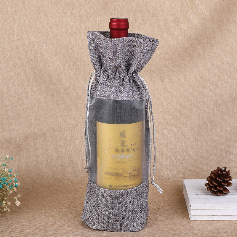 1 Buah Imitasi Rami Botol Angg - Jute Bag Packaging ulasan dan harga