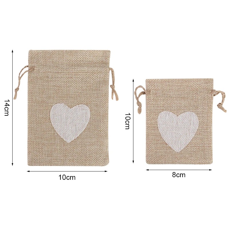 50pcs Tas Kanvas Linen Alami B - Jute Bag Packaging ulasan dan harga