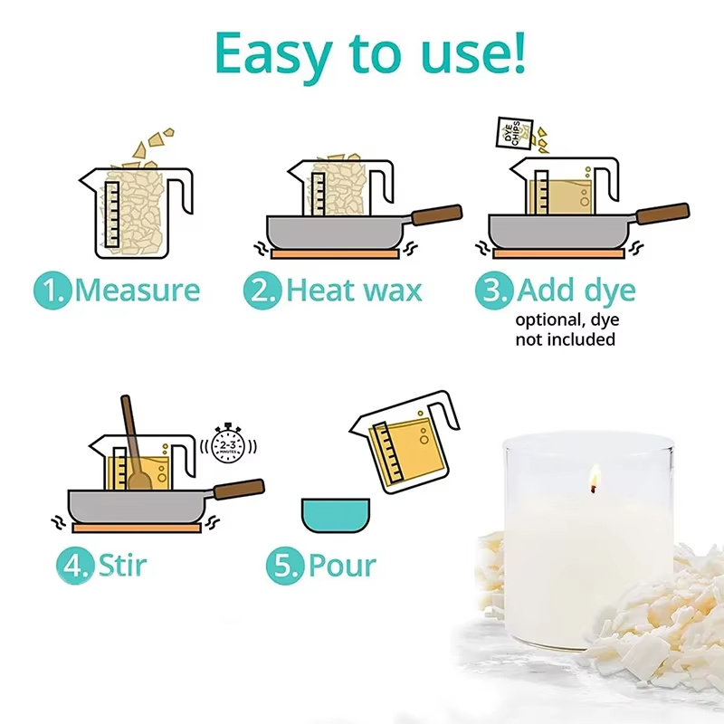 1kg/500/250/100g Lilin Kedelai - Candle Making Soy Wax ulasan dan harga