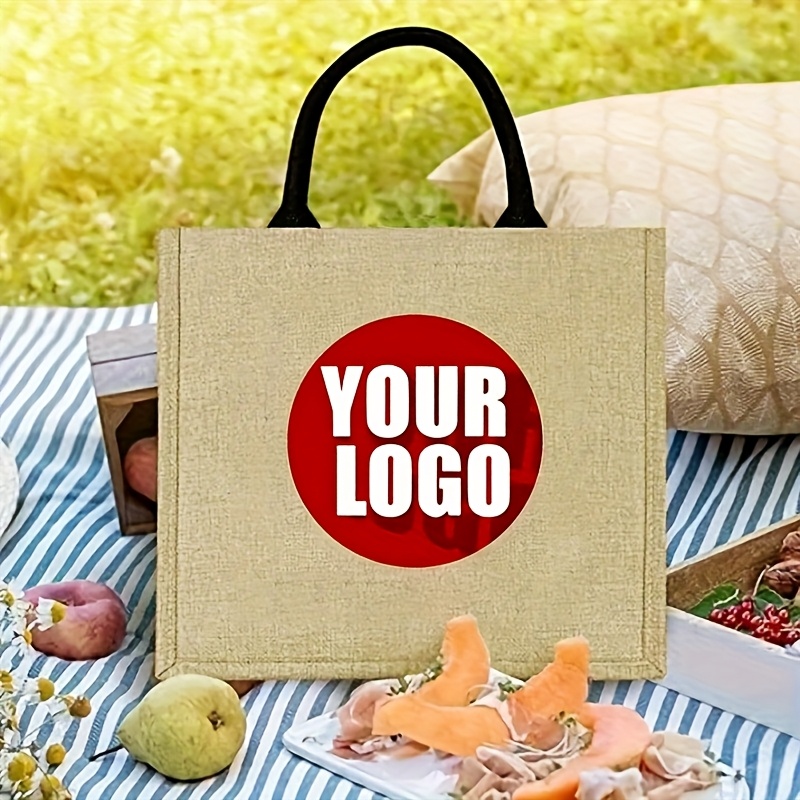 Tas Tote Jute Custom, Ukuran B - Jute Bag Packaging ulasan dan harga