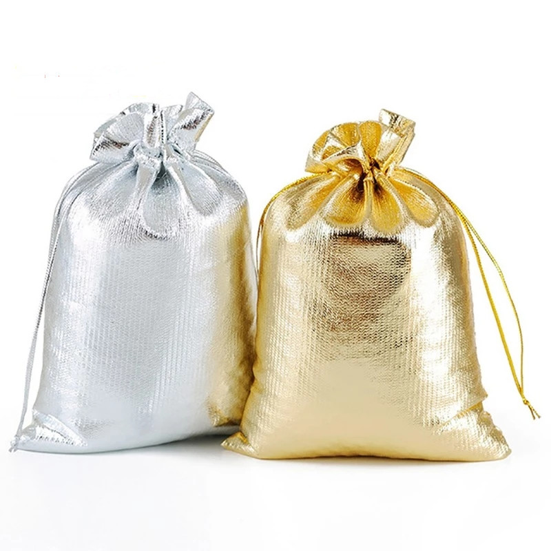 50 buah/Lot 7x9cm 9x12cm warna - Jute Bag Packaging ulasan dan harga