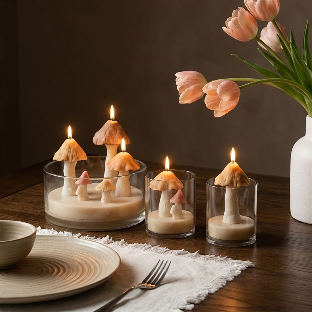 Cetakan Silikon Bentuk Jamur u - Candle Making Soy Wax ulasan dan harga
