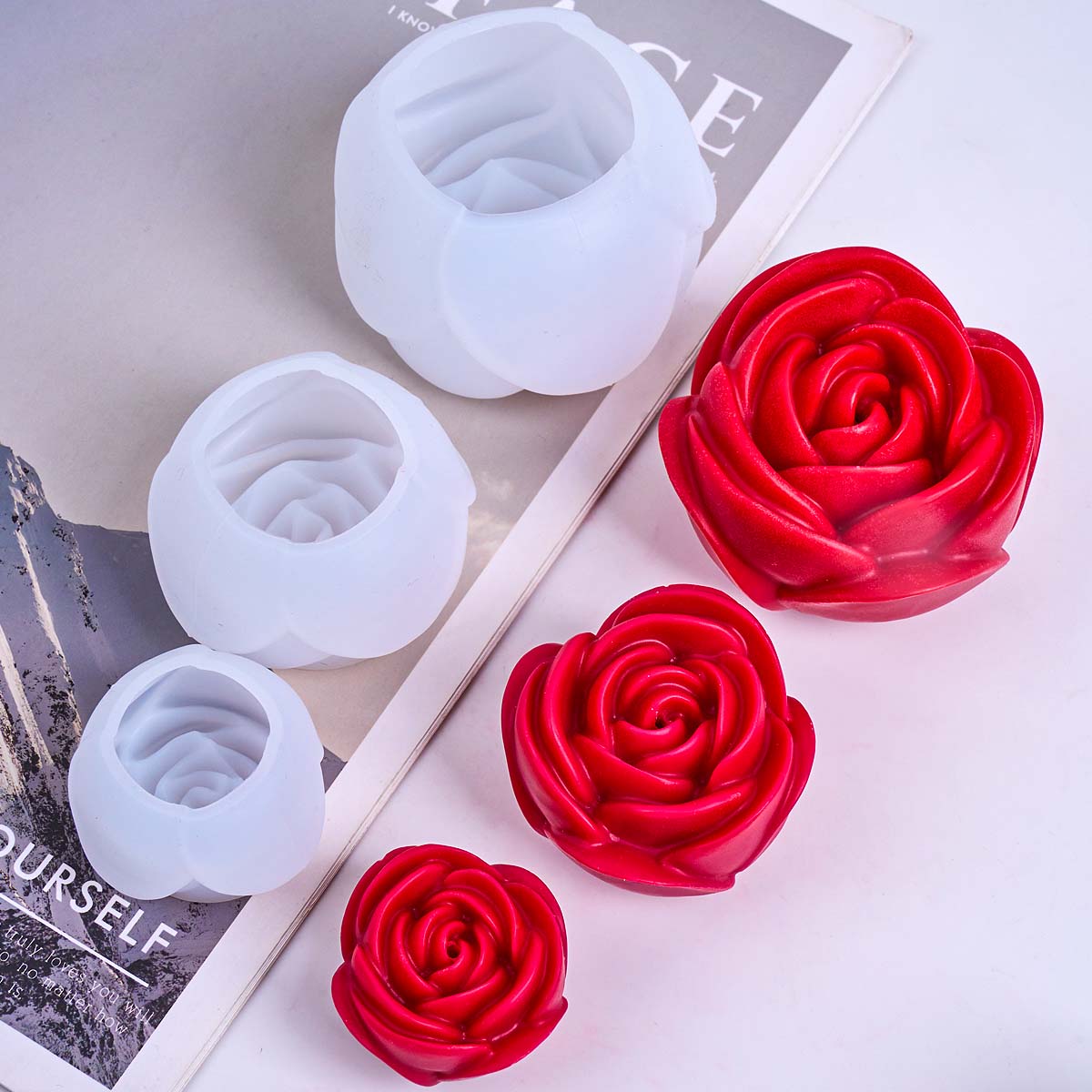 Cetakan Lilin Silikon Bentuk B - Candle Making Party ulasan dan harga
